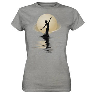 Lunar Elegance The Dancer's Glow - Ladies Premium Shirt Bright Lights Arts