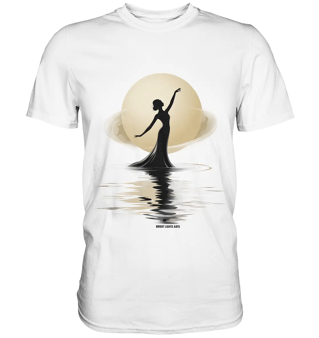 Lunar Elegance The Dancer's Glow - Premium Shirt Bright Lights Arts