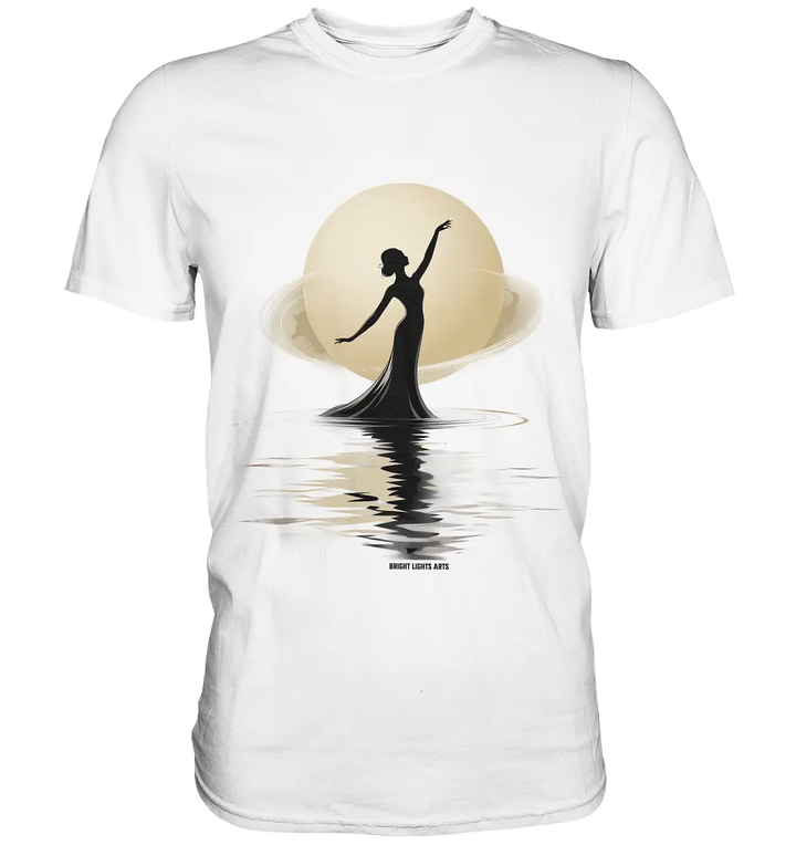 Lunar Elegance The Dancer's Glow - Premium Shirt Bright Lights Arts