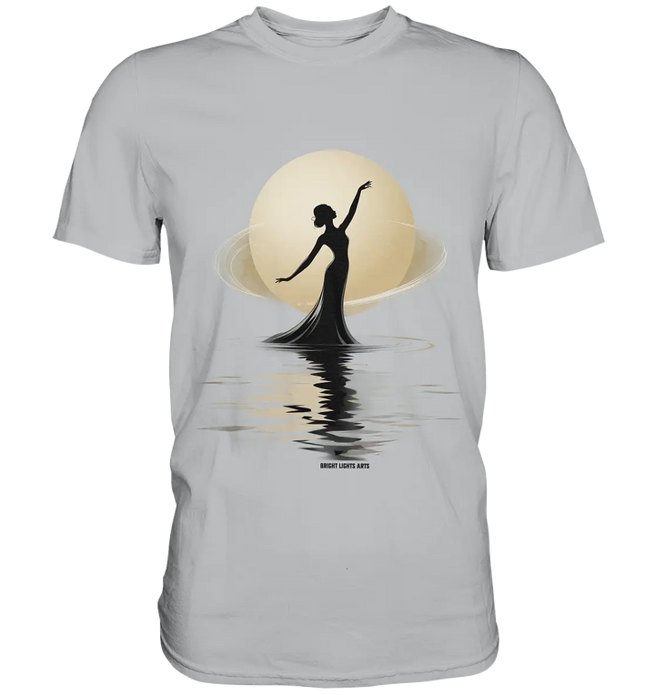 Lunar Elegance The Dancer's Glow - Premium Shirt Bright Lights Arts