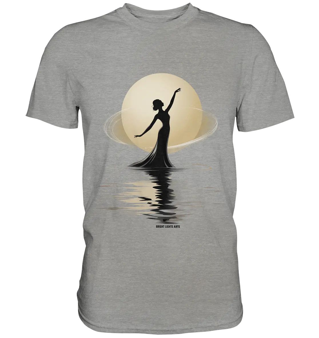 Lunar Elegance The Dancer's Glow - Premium Shirt Bright Lights Arts
