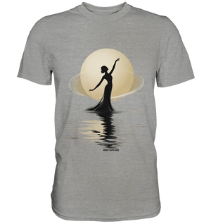 Lunar Elegance The Dancer's Glow - Premium Shirt Bright Lights Arts