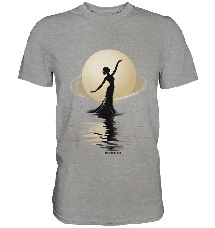 Lunar Elegance The Dancer's Glow - Premium Shirt Bright Lights Arts