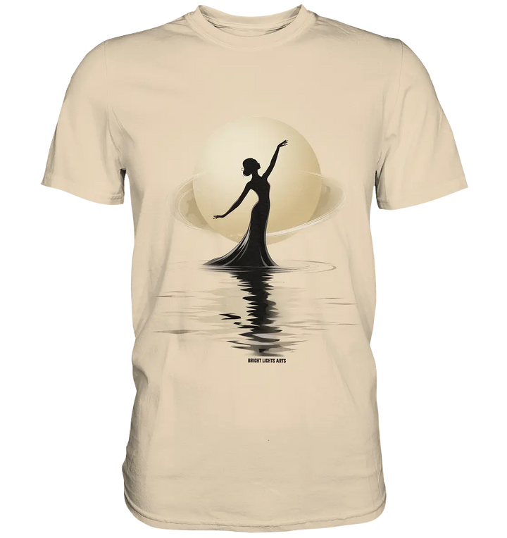 Lunar Elegance The Dancer's Glow - Premium Shirt Bright Lights Arts