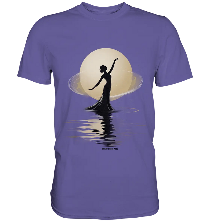 Lunar Elegance The Dancer's Glow - Premium Shirt Bright Lights Arts