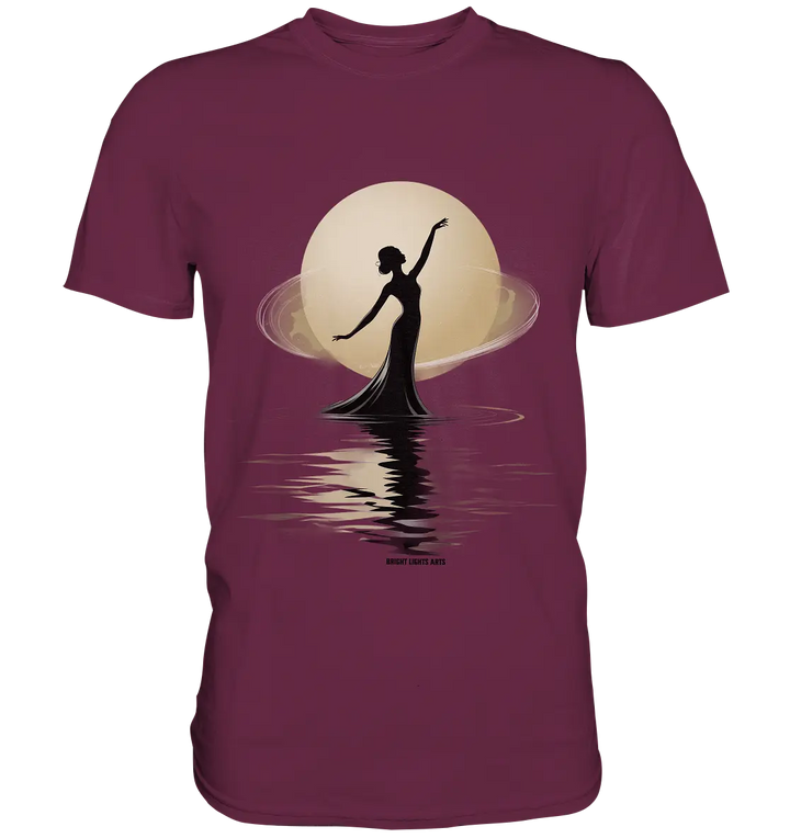 Lunar Elegance The Dancer's Glow - Premium Shirt Bright Lights Arts