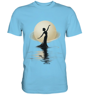 Lunar Elegance The Dancer's Glow - Premium Shirt Bright Lights Arts