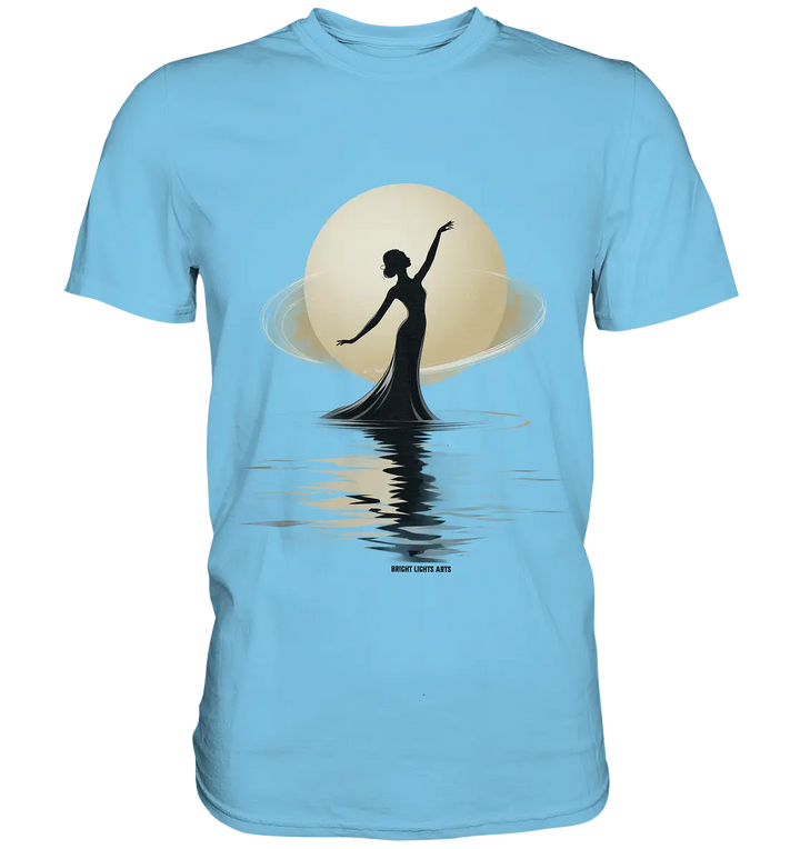 Lunar Elegance The Dancer's Glow - Premium Shirt Bright Lights Arts