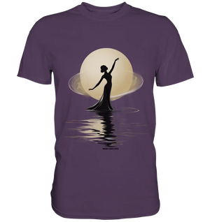 Lunar Elegance The Dancer's Glow - Premium Shirt Bright Lights Arts