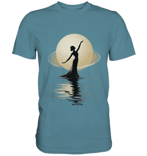 Lunar Elegance The Dancer's Glow - Premium Shirt Bright Lights Arts
