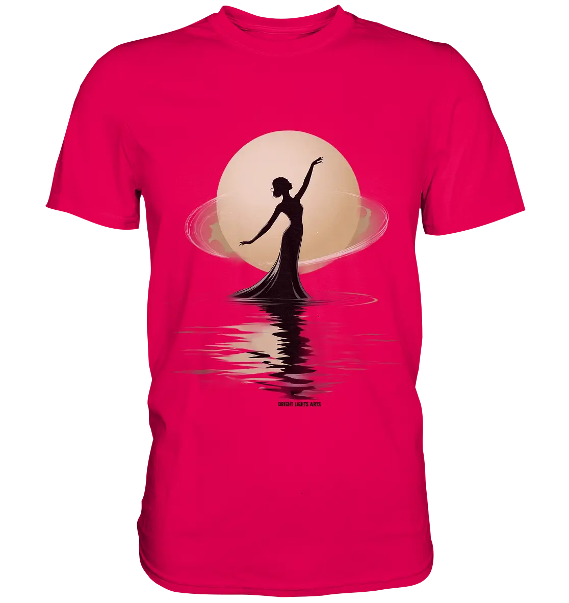 Lunar Elegance The Dancer's Glow - Premium Shirt Bright Lights Arts