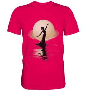 Lunar Elegance The Dancer's Glow - Premium Shirt Bright Lights Arts