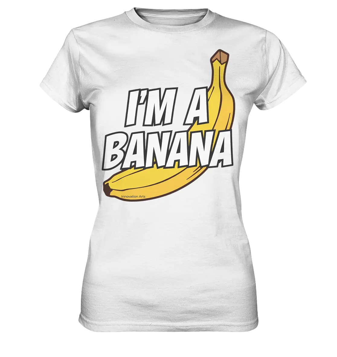 Lustige Banane mit Schriftzug "I´m a banana" - Ladies Premium Shirt Bright Lights Arts