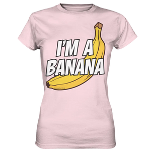 Lustige Banane mit Schriftzug "I´m a banana" - Ladies Premium Shirt Bright Lights Arts