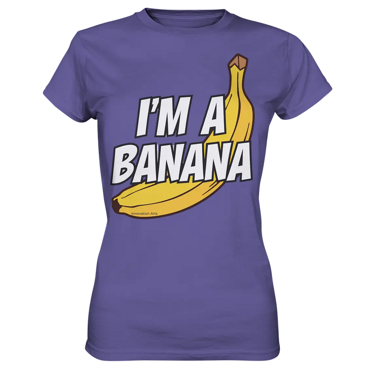 Lustige Banane mit Schriftzug "I´m a banana" - Ladies Premium Shirt Bright Lights Arts