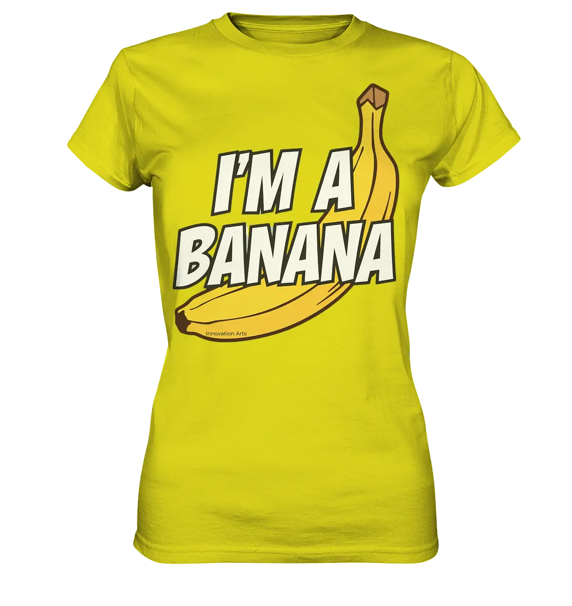 Lustige Banane mit Schriftzug "I´m a banana" - Ladies Premium Shirt Bright Lights Arts