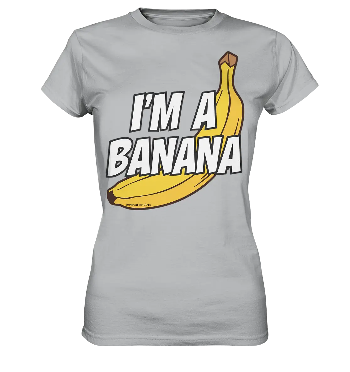 Lustige Banane mit Schriftzug "I´m a banana" - Ladies Premium Shirt Bright Lights Arts