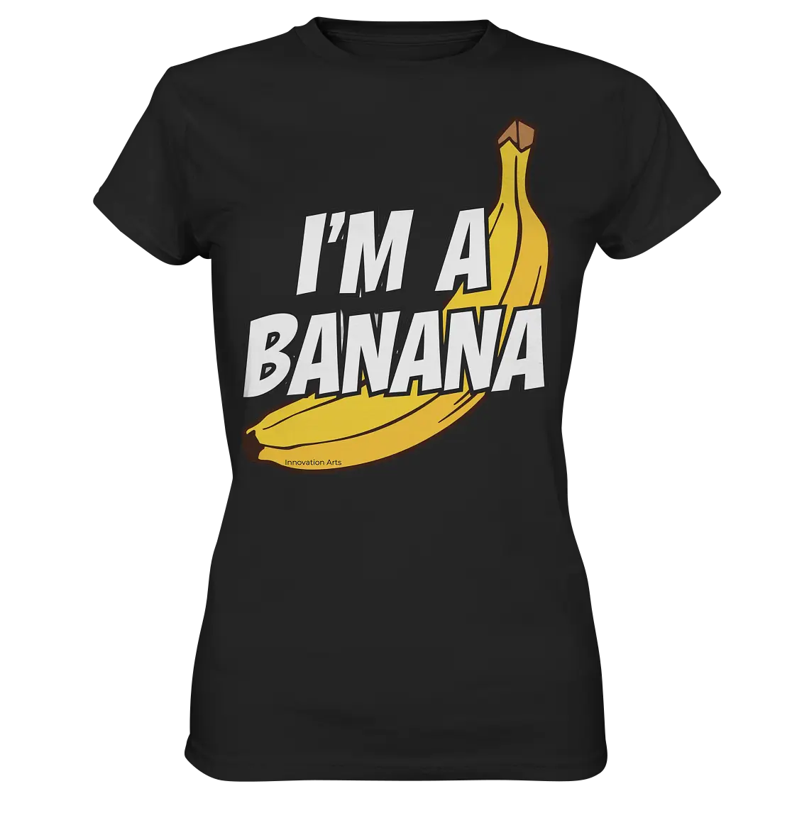 Lustige Banane mit Schriftzug "I´m a banana" - Ladies Premium Shirt Bright Lights Arts