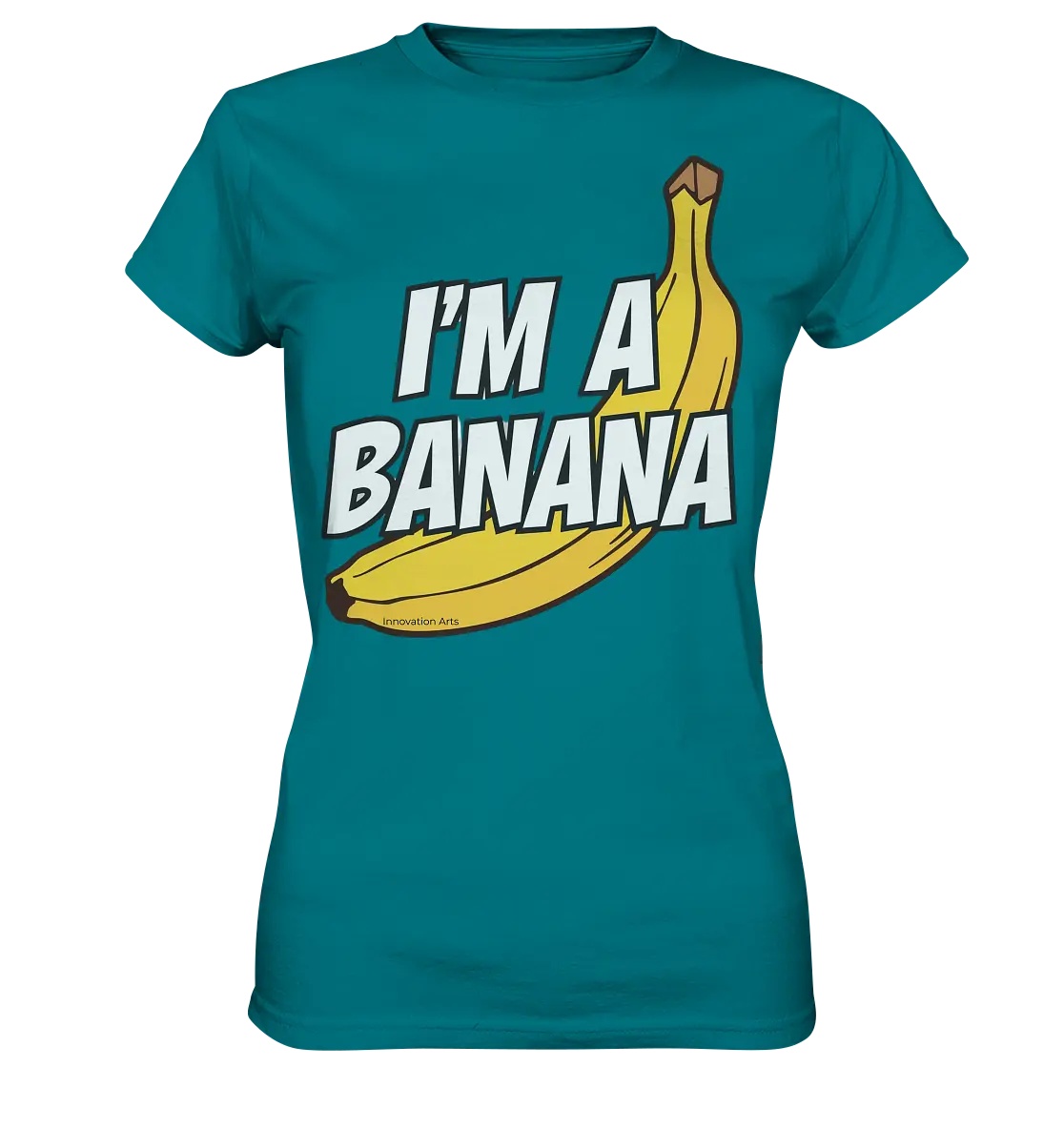 Lustige Banane mit Schriftzug "I´m a banana" - Ladies Premium Shirt Bright Lights Arts