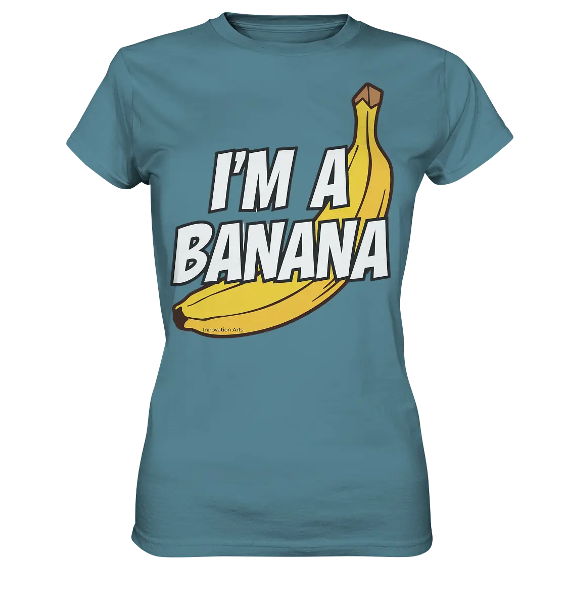 Lustige Banane mit Schriftzug "I´m a banana" - Ladies Premium Shirt Bright Lights Arts