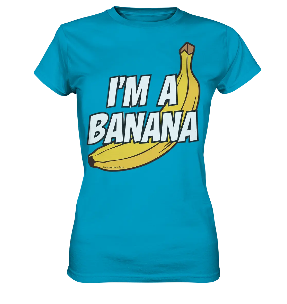 Lustige Banane mit Schriftzug "I´m a banana" - Ladies Premium Shirt Bright Lights Arts