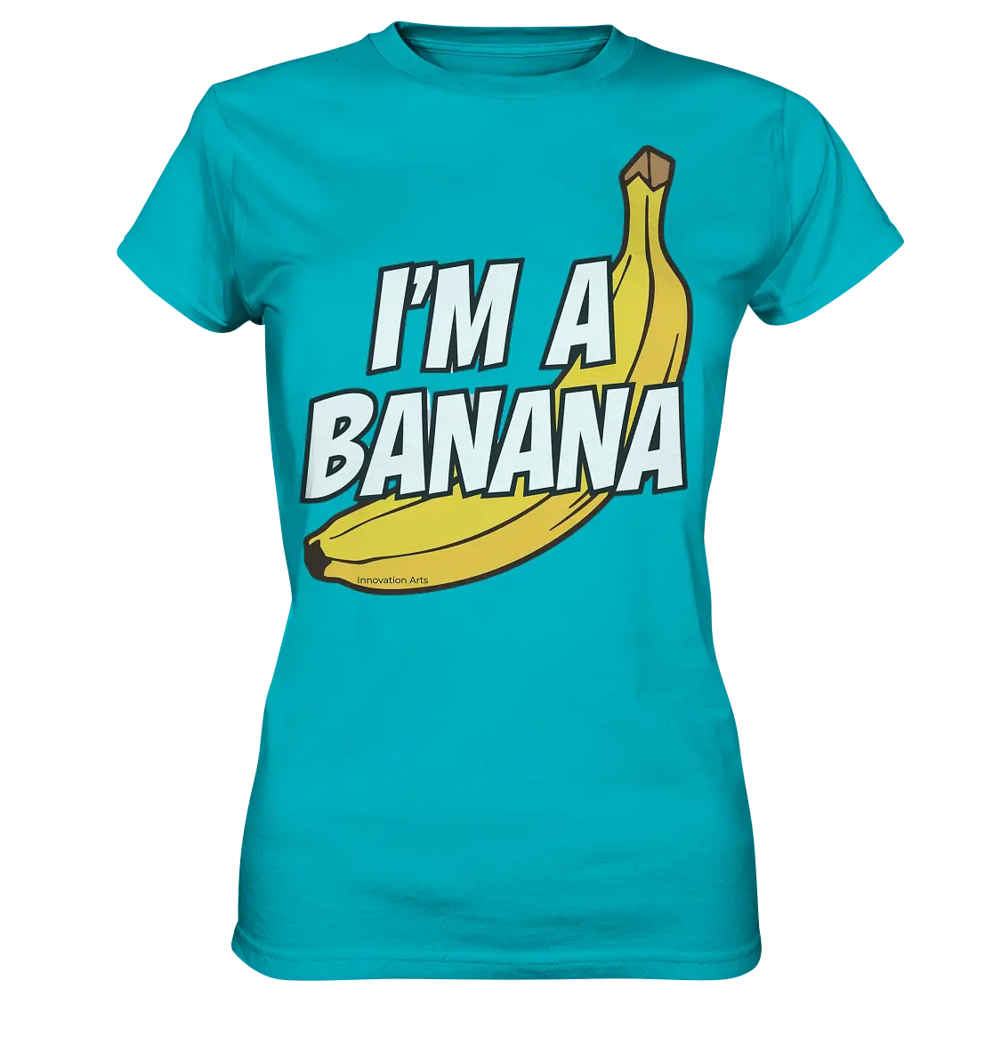 Lustige Banane mit Schriftzug "I´m a banana" - Ladies Premium Shirt Bright Lights Arts