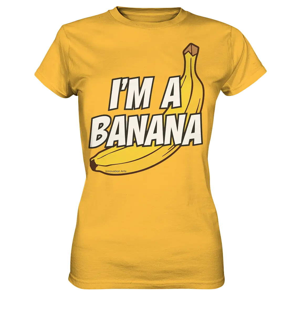 Lustige Banane mit Schriftzug "I´m a banana" - Ladies Premium Shirt Bright Lights Arts