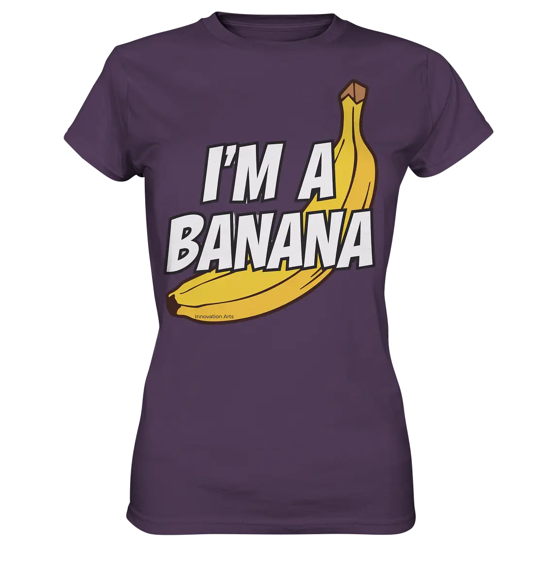 Lustige Banane mit Schriftzug "I´m a banana" - Ladies Premium Shirt Bright Lights Arts