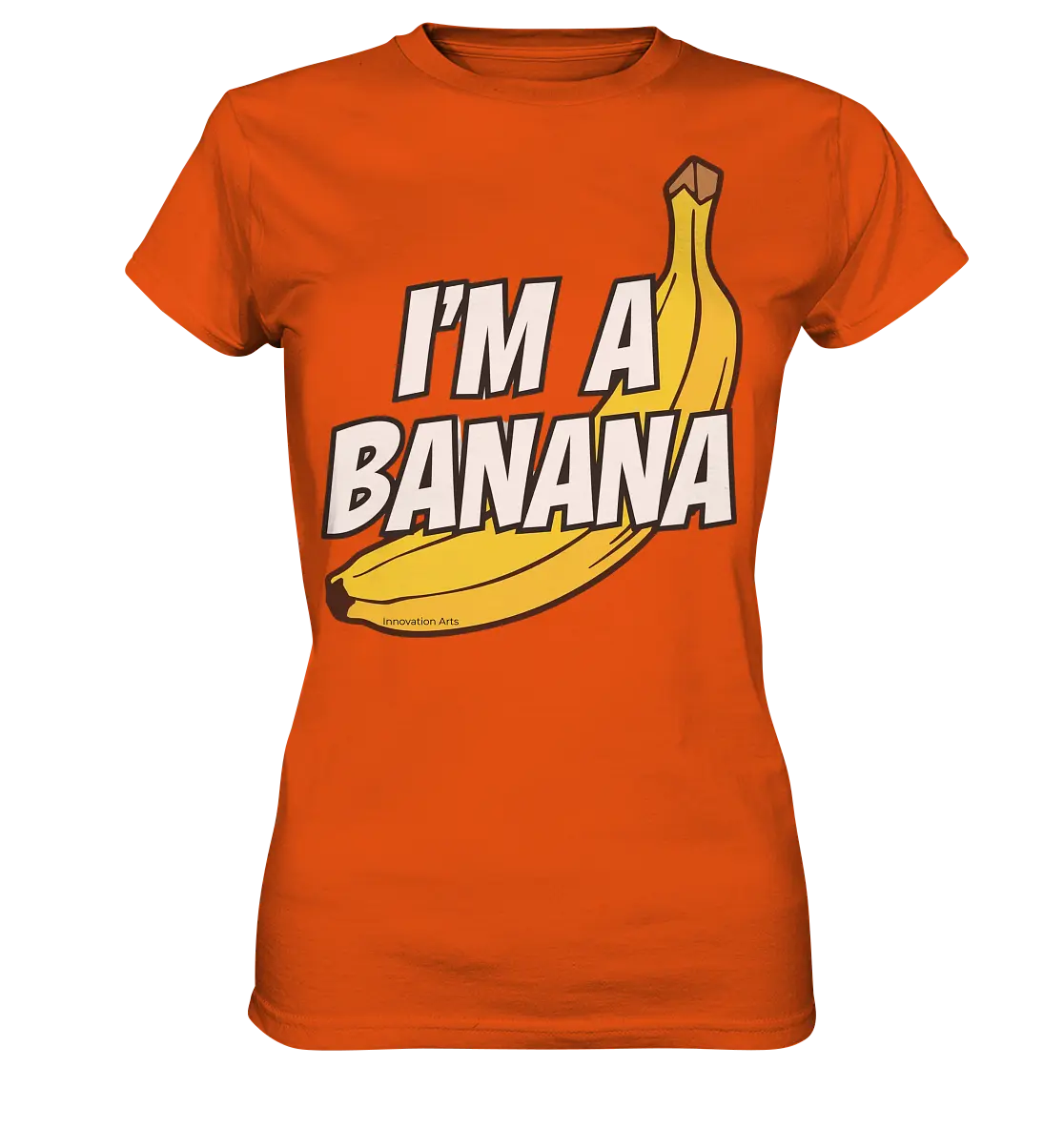Lustige Banane mit Schriftzug "I´m a banana" - Ladies Premium Shirt Bright Lights Arts