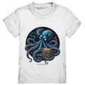 Majestätischer Tintenfisch – Hüter der Schatzkiste - Kids Premium Shirt Bright Lights Arts