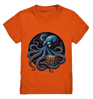 Majestätischer Tintenfisch – Hüter der Schatzkiste - Kids Premium Shirt Bright Lights Arts