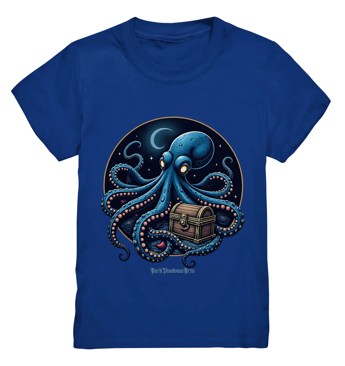 Majestätischer Tintenfisch – Hüter der Schatzkiste - Kids Premium Shirt Bright Lights Arts