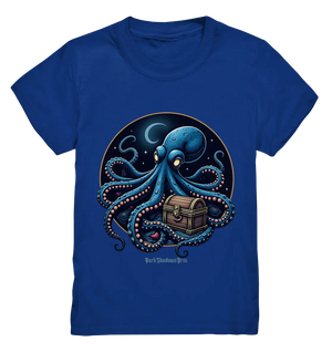 Majestätischer Tintenfisch – Hüter der Schatzkiste - Kids Premium Shirt Bright Lights Arts