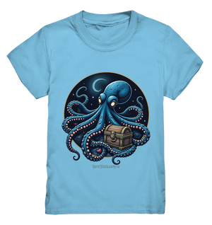 Majestätischer Tintenfisch – Hüter der Schatzkiste - Kids Premium Shirt Bright Lights Arts