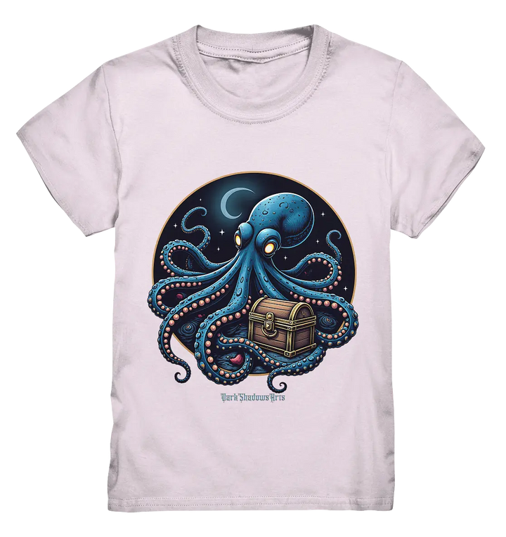 Majestätischer Tintenfisch – Hüter der Schatzkiste - Kids Premium Shirt Bright Lights Arts