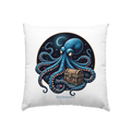Majestätischer Tintenfisch – Hüter der Schatzkiste - Kissen 40x40cm Bright Lights Arts