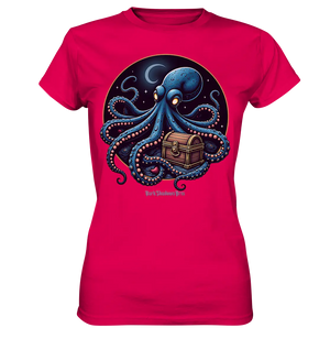 Majestätischer Tintenfisch – Hüter der Schatzkiste - Ladies Premium Shirt Bright Lights Arts