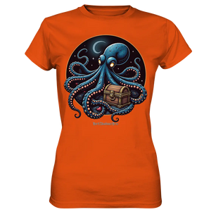 Majestätischer Tintenfisch – Hüter der Schatzkiste - Ladies Premium Shirt Bright Lights Arts