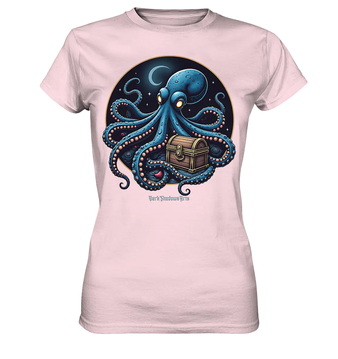 Majestätischer Tintenfisch – Hüter der Schatzkiste - Ladies Premium Shirt Bright Lights Arts