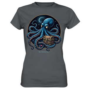 Majestätischer Tintenfisch – Hüter der Schatzkiste - Ladies Premium Shirt Bright Lights Arts