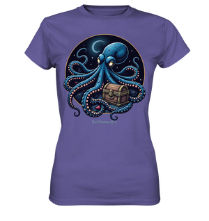 Majestätischer Tintenfisch – Hüter der Schatzkiste - Ladies Premium Shirt Bright Lights Arts
