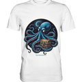 Majestätischer Tintenfisch – Hüter der Schatzkiste - Premium Shirt Bright Lights Arts