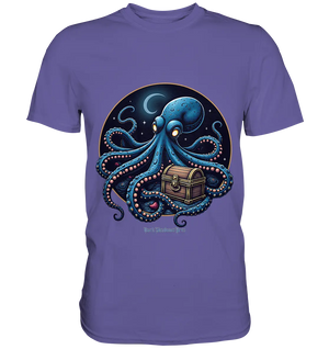 Majestätischer Tintenfisch – Hüter der Schatzkiste - Premium Shirt Bright Lights Arts