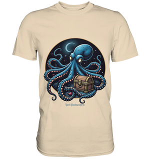 Majestätischer Tintenfisch – Hüter der Schatzkiste - Premium Shirt Bright Lights Arts