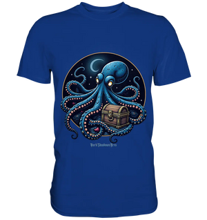 Majestätischer Tintenfisch – Hüter der Schatzkiste - Premium Shirt Bright Lights Arts