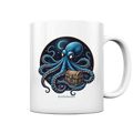 Majestätischer Tintenfisch – Hüter der Schatzkiste - Tasse glossy Bright Lights Arts