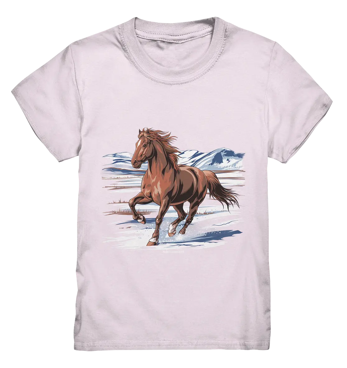 Majestätisches Isländisches Pferd im Winter - Kids Premium Shirt Bright Lights Arts