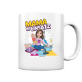 Mama im Einsatz - Tasse glossy Bright Lights Arts
