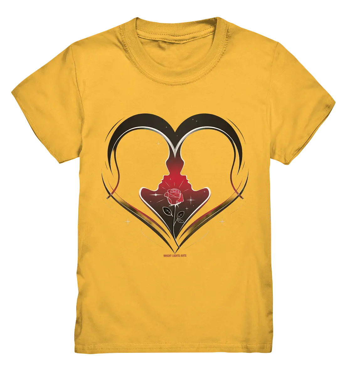 Männerliebe: Zarte Verbundenheit in Schwarz - Kids Premium Shirt Bright Lights Arts