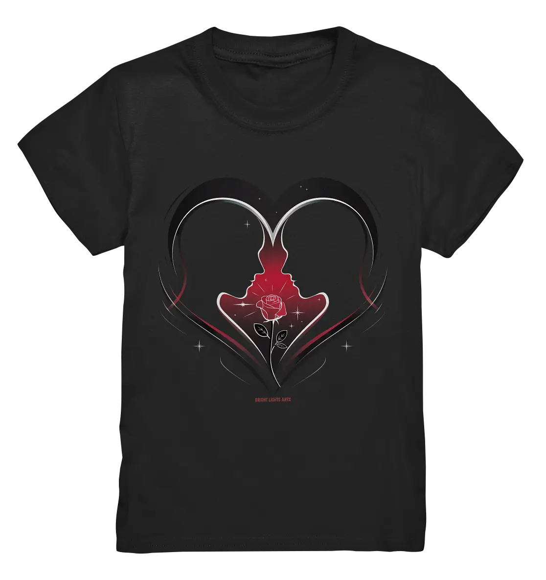 Männerliebe: Zarte Verbundenheit in Schwarz - Kids Premium Shirt Bright Lights Arts